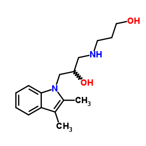 326881-62-3  3-{[3-(2,3-dimethyl-1H-indol-1-yl)-2-hydroxypropyl]amino}propan-1-ol