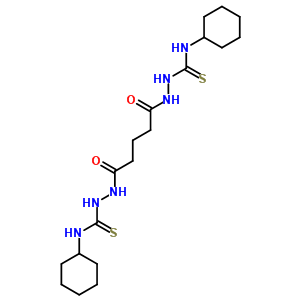 33371-75-4  2,2'-(1,5-dioxopentane-1,5-diyl)bis(N-cyclohexylhydrazinecarbothioamide)