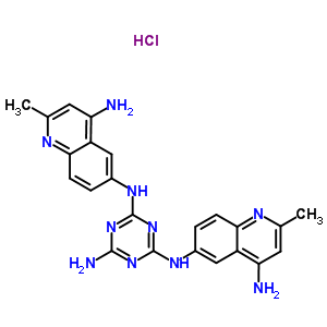 33608-18-3  N~2~,N~4~-bis(4-amino-2-methylquinolin-6-yl)-1,3,5-triazine-2,4,6-triamine hydrochloride