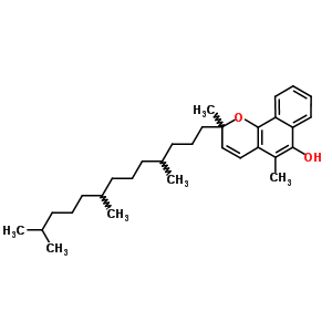 34044-00-3  2,5-dimethyl-2-(4,8,12-trimethyltridecyl)-2H-benzo[h]chromen-6-ol