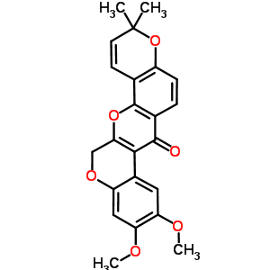 3466-23-7  9,10-dimethoxy-3,3-dimethyl-3H-chromeno[3,4-b]pyrano[2,3-h]chromen-7(13H)-one