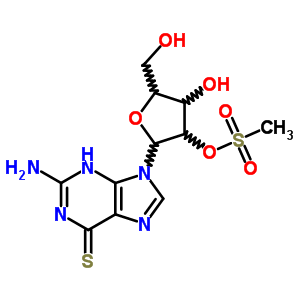 34793-37-8  2-amino-9-[2-O-(methylsulfonyl)pentofuranosyl]-3,9-dihydro-6H-purine-6-thione