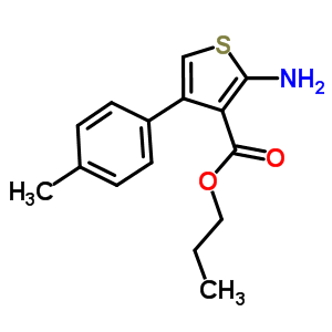 350997-19-2  propyl 2-amino-4-(4-methylphenyl)thiophene-3-carboxylate