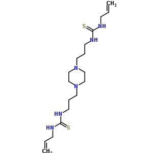 35144-70-8  N',N'''-(piperazine-1,4-diyldipropane-3,1-diyl)bis[1-prop-2-en-1-yl(thiourea)]