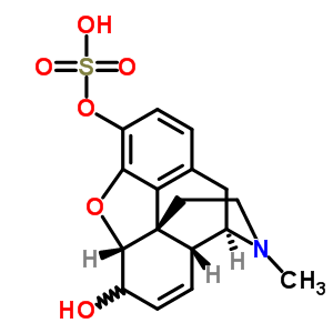 35764-55-7  (5alpha)-6-hydroxy-17-methyl-7,8-didehydro-4,5-epoxymorphinan-3-yl hydrogen sulfate