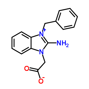 40783-87-7  (2-amino-3-benzyl-1H-benzimidazol-3-ium-1-yl)acetate
