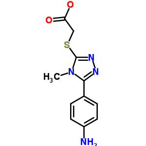 421567-49-9  {[5-(4-aminophenyl)-4-methyl-4H-1,2,4-triazol-3-yl]sulfanyl}acetate