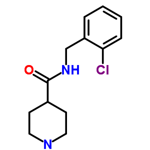 429631-11-8  N-(2-chlorobenzyl)piperidine-4-carboxamide 429631-11-8  N-(2-chlorobenzyl)piperidine-4-carboxamide