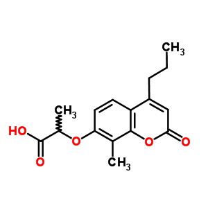 438027-08-8  2-[(8-methyl-2-oxo-4-propyl-2H-chromen-7-yl)oxy]propanoic acid