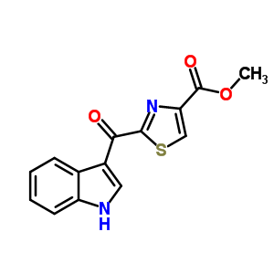 448906-42-1  methyl 2-(1H-indol-3-ylcarbonyl)-1,3-thiazole-4-carboxylate 448906-42-1  methyl 2-(1H-indol-3-ylcarbonyl)-1,3-thiazole-4-carboxylate