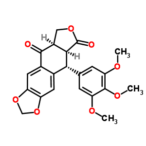 477-48-5  (5aR,8aS,9R)-9-(3,4,5-trimethoxyphenyl)-5a,6,8a,9-tetrahydrofuro[3',4':6,7]naphtho[2,3-d][1,3]dioxole-5,8-dione
