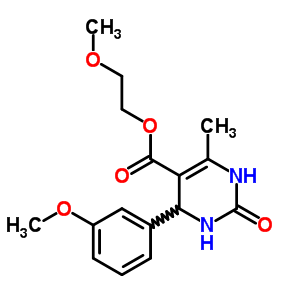 4818-80-8  2-methoxyethyl 4-(3-methoxyphenyl)-6-methyl-2-oxo-1,2,3,4-tetrahydropyrimidine-5-carboxylate