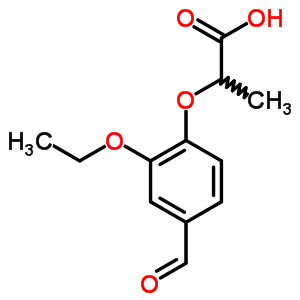 51264-80-3  2-(2-ethoxy-4-formylphenoxy)propanoic acid