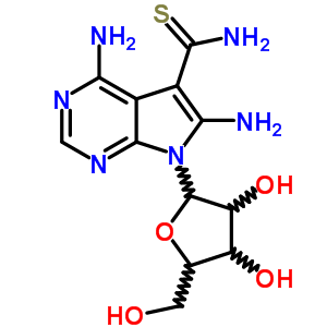 57071-58-6  4,6-diamino-7-pentofuranosyl-7H-pyrrolo[2,3-d]pyrimidine-5-carbothioamide