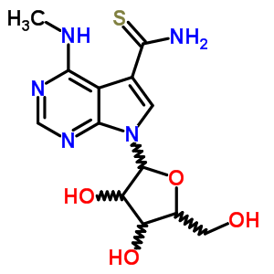 57071-73-5  4-(methylamino)-7-pentofuranosyl-7H-pyrrolo[2,3-d]pyrimidine-5-carbothioamide