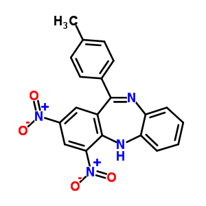5725-97-3  11-(4-methylphenyl)-2,4-dinitro-5H-dibenzo[b,e][1,4]diazepine