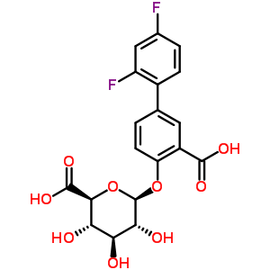 58446-29-0  3-carboxy-2',4'-difluorobiphenyl-4-yl beta-D-glucopyranosiduronic acid