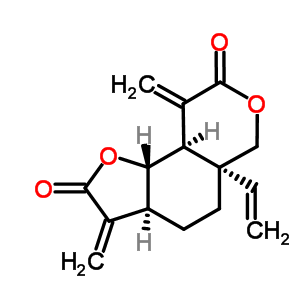 59076-96-9  (3aS,5aR,9aR,9bS)-5a-ethenyl-3,9-dimethylideneoctahydro-2H-furo[2,3-f]isochromene-2,8(3H)-dione