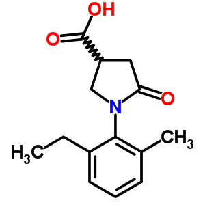 63674-54-4  1-(2-ethyl-6-methylphenyl)-5-oxopyrrolidine-3-carboxylic acid