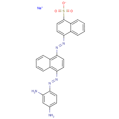 10115-25-0, sodium 4-[[4-[(2,4-diaminophenyl)azo]naphthyl]azo ...