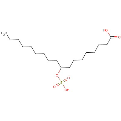 102-72-7  acide 9-(sulfooxy)octadécanoïque 