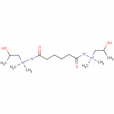 18167-12-9  2,2'-bis(1,6-dioxohexane-1,6-diyl)bis[1-(2-hydroxypropyl)-1,1-dimethylhydrazinium] dihydroxide