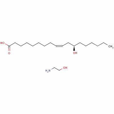 18738-11-9  12-hydroxyoleic acid, compound with 2-aminoethanol (1:1)