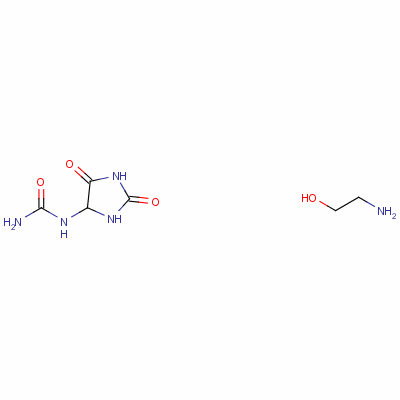 20285-07-8  (2,5-dioxoimidazolidin-4-yl)urea, compound with 2-aminoethanol (1:1)