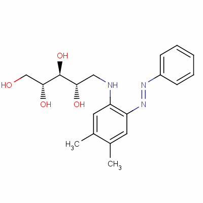21037-26-3  1-deoxy-1-(6-phenylazo-3,4-xylidino)-D-ribitol