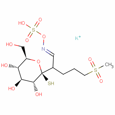 22149-26-4  β-d-Glucopyranose, 1-thio-, 1-[5-(methylsulfonyl)-N-(sulfooxy)pentanimidate], monopotassium salt
