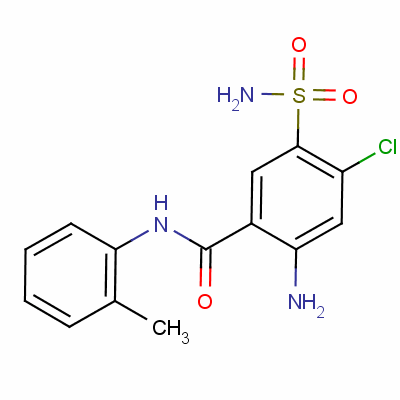 23380-54-3  2-amino-5-(aminosulphonyl)-4-chloro-N-(o-tolyl)benzamide