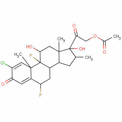 23961-22-0  2-chloro-6α,9-difluoro-11β,17,21-trihydroxy-16α-methylpregna-1,4-diene-3,20-dione 21-acetate