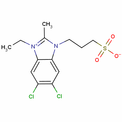 24351-11-9  5,6-dichloro-1-ethyl-2-methyl-3-(3-sulphonatopropyl)-1H-benzimidazolium