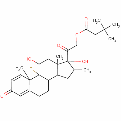 24668-75-5  9-fluoro-11β,17,21-trihydroxy-16α-methylpregna-1,4-diene-3,20-dione 21-(3,3-dimethylbutyrate)