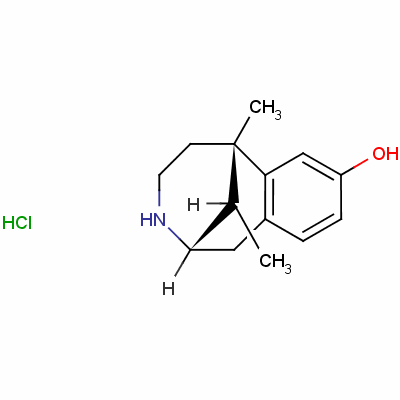 25144-78-9  (2α,6α,11R*)-1,2,3,4,5,6-hexahydro-6,11-dimethyl-2,6-methano-3-benzazocin-8-ol