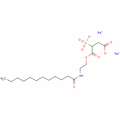 1-[2-[（1-氧代十二烷基）氨基]乙基]2-磺基琥珀酸二钠 25882-44-4