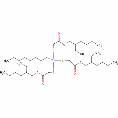 27107-89-7  2-ethylhexyl 10-ethyl-4-[[2-[(2-ethylhexyl)oxy]-2-oxoethyl]thio]-4-octyl-7-oxo-8-oxa-3,5-dithia-4-stannatetradecanoate