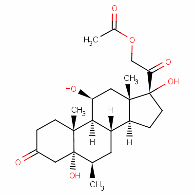 28439-53-4  5-α,11-β,17-α,21-tetrahydroxy-6-β-methylpregnane-3,20-dione 21-acetate