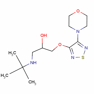 29023-48-1  1-(tert-butylamino)-3-[[4-(morpholin-4-yl)-1,2,5-thiadiazol-3-yl]oxy]propan-2-ol