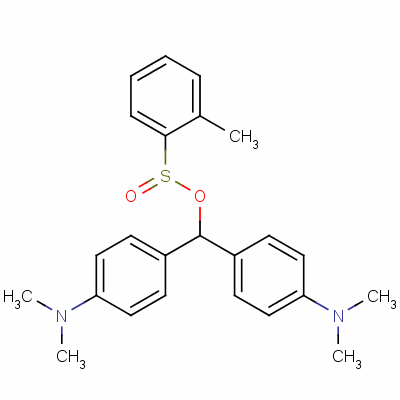 29061-52-7  bis[p-(dimethylamino)phenyl]methyl toluenesulphinate