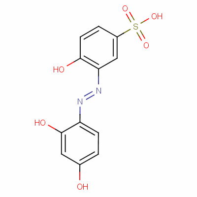 2918-80-1  3-(2,4-dihydroxyphenylazo)-4-hydroxybenzenesulphonic acid