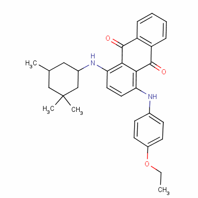 29205-96-7  1-[(4-ethoxyphenyl)amino]-4-[(3,3,5-trimethylcyclohexyl)amino]anthraquinone