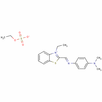 29770-19-2  2-[N-[p-(dimethylamino)phenyl]formimidoyl]-3-ethylbenzothiazolium ethyl sulphate