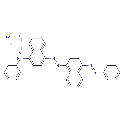 31820-78-7  sodium 8-anilino-5-[[4-(phenylazo)-1-naphthyl]azo]naphthalene-1-sulphonate