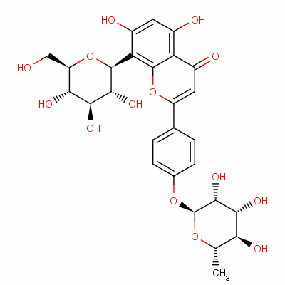 32426-34-9  2-[4-[(6-deoxy-α-L-mannopyranosyl)oxy]phenyl]-8-β-D-glucopyranosyl-5,7-dihydroxy-4H-benzopyran-4-one