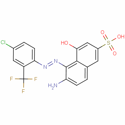 3836-78-0  6-amino-5-[[4-chloro-2-(trifluoromethyl)phenyl]azo]-4-hydroxynaphthalene-2-sulphonic acid
