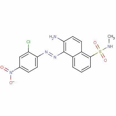 3843-41-2  6-amino-5-[(2-chloro-4-nitrophenyl)azo]-N-methylnaphthalene-1-sulphonamide