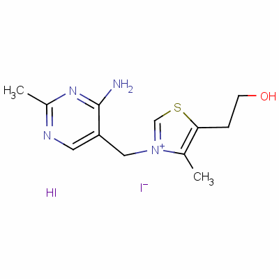 4175-03-5  3-[(4-amino-2-methylpyrimidin-5-yl)methyl]-5-(2-hydroxyethyl)-4-methylthiazolium iodide monohydroiodide