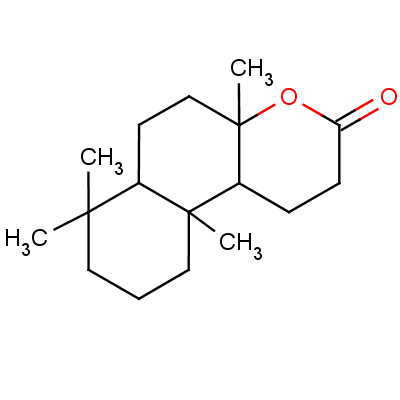 468-84-8  [4aR-(4aα,6aβ,10aα,10bβ)]-dodecahydro-4a,7,7,10a-tetramethyl-3H-naphth[2,1-b]pyran-3-one