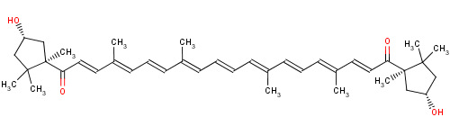 470-38-2  (3S,3'S,5R,5'R)-3,3'-dihydroxy-κ,κ-carotene-6,6'-dione